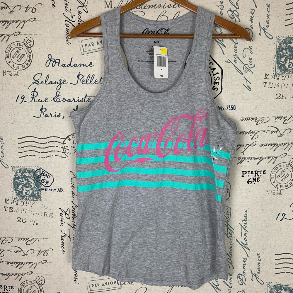 Coca-Cola Graphic Razorback Tee Size Medium NWT